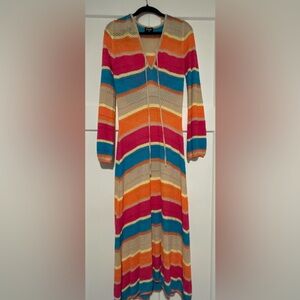 Fate Multicolor Striped Long Sleeve Dress